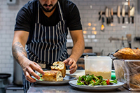 Artful plating with seasonal ingredients