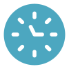 teal clock